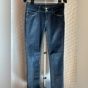 Size 28 Paige Jeans; Hidden Hills Style in dark wash
